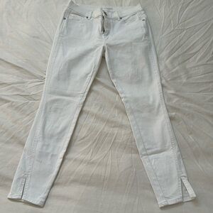 LOFT Petite White Cropped Jeans